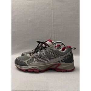 Saucony Eclipse TR4 Grid Trail Hiking Sneaker Grey Pink Womens 9